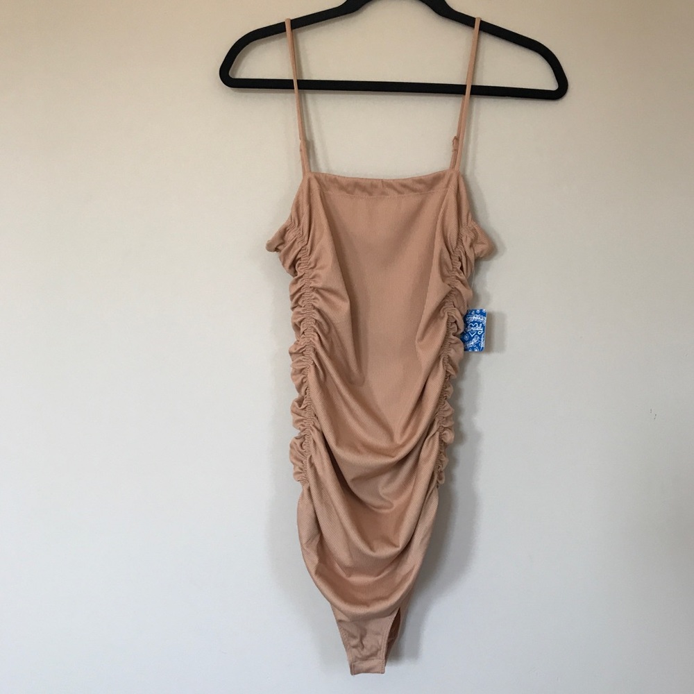 Free People On Your side Bodysuit in Natural - Picture 7 of 8